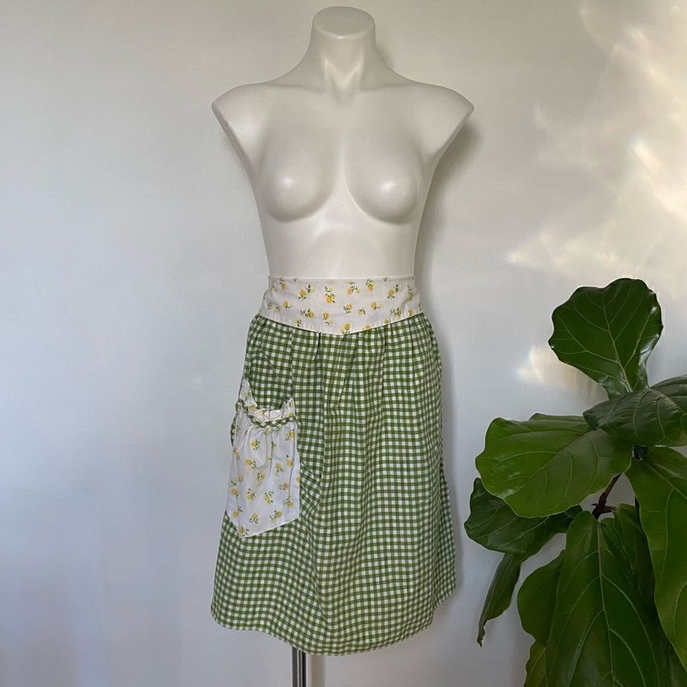 American Hostess Vintage Gingham Check Apron